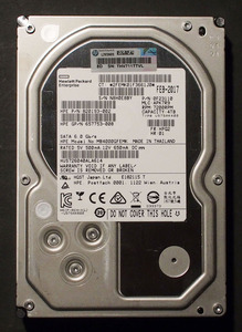 【使用52724時間】HGST Ultrastar 7K6000 3.5 HDD 4TB SATA エンタープライズモデル