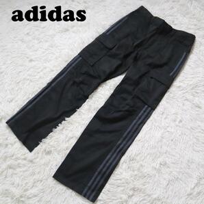 adidas/アディダス カーゴパンツ スリーストライプ 3本線 00s Y2K ブラック サイズM