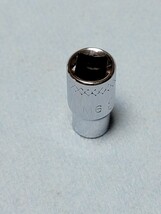 MAC 6mm 1/4 シャロー ショート ソケット M6 6MMR 中古品 美品 保管品 検索 マックツール マックツールズ スナップオン メインジェット_画像3