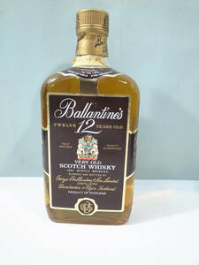 ◆洋酒 未開栓 Ballantine's バランタイン 12年 旧ボトル ウイスキー 750ml 43度 (管理：6349）