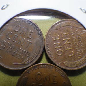 アメリカ１セント硬貨３種類 １９２９年 コレクター放出品の画像4
