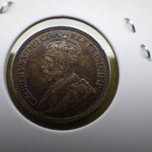カナダ １９１８年 １０セント銀貨 美品 コレクター放出品の画像4