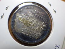 ブラジル　１８５３年　５００レイズ銀貨　コレクター放出品_画像5