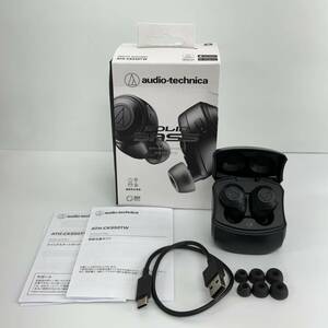 1円スタート 美品 audio-technica オーディオテクニカ SOLID BASS ATH-CKS50TW Bluetooth ワイヤレスイヤホン