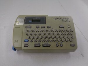 【ジャンク品・送料落札者様負担】　KING JIM TEPRA TR22 テープライター