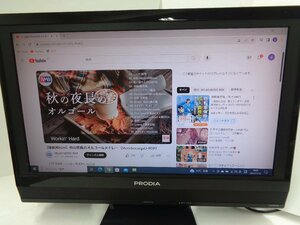 【送料落札者様負担・ジャンク品】 PRODIA PRD-LA103-26B 26V型 地デジ液晶テレビ カード付