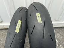 DUNLOP α13-SP 110/150 Hレンジ JP250 CBR250RR YZF-R25,R3 Ninja250 前後タイヤ_画像1