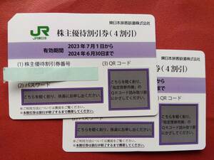 JR東日本　株主優待券　２枚まとめて