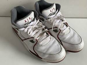 Qu751◆NIKE ナイキ◆ハイカット スニーカー AIR FLIGHT 89/エア フライト WHITE TEAM RED SMOKE GREY DD1173-100 メンズシューズ 28.5㎝