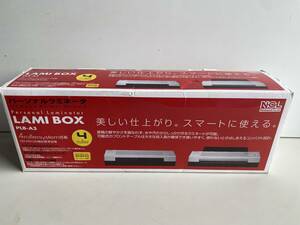 ⑤t674◆ナカバヤシ Nakabayashi◆パーソナルラミネータ LAMI BOX PLB-A3 ラミボックス A3/4ローラータイプ ラミネーター 新品