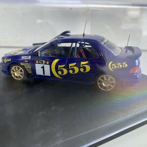 ⑬t723◆Trofeu トロフュー◆ミニカー 模型 1:43 622 Subaru impreza Safari 96 スポーツカー ブルー系 ケース付の画像4