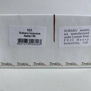 ⑬t723◆Trofeu トロフュー◆ミニカー 模型 1:43 622 Subaru impreza Safari 96 スポーツカー ブルー系 ケース付の画像9