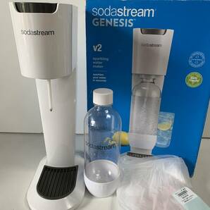 Ku703◆SodaStream ソーダストリーム◆炭酸水メーカー GENESIS ジェネシス v2 G100 5053 炭酸ガスカートリッジ スパークリング 箱付の画像1