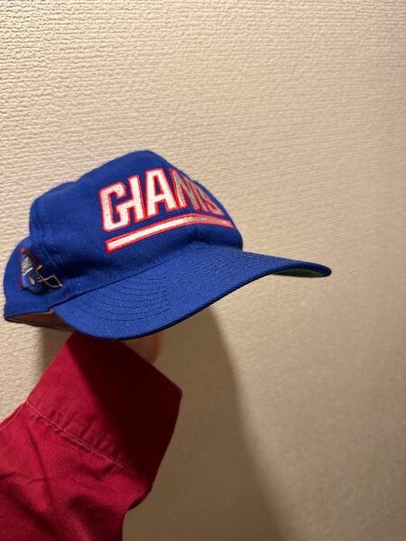 NEW YORK ニューヨーク　GIANTS ジャイアンツ　 帽子 キャップ　 ヴィンテージ　ブルー　58.7センチ　古着