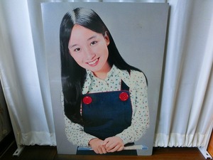 むA8S 木製 パネル アグネス・チャン 大型 ポスター アイドル 当時物