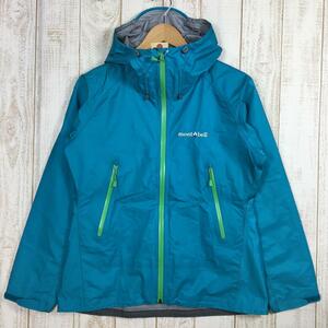 WOMENs M モンベル ストームクルーザー ジャケット ゴアテックス レインシェル MONTBELL 1128533 TQ Turquoise