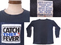 90s ビンテージ Yankeesヤンキース catch the fever メジャーリーグ MLB ベースボールTee チャンピオン　VINTAGE ランタグ model_画像5