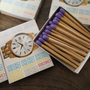昭和レトロ 世界の時計 SEIKO セイコー Sportsmatic 腕時計 未使用 マッチ箱まとめて50点◆非売品 ノベルティ 販売店 宣伝 広告 の画像8
