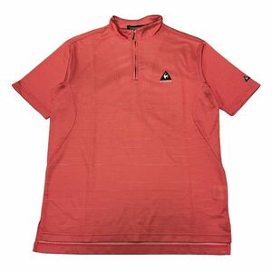 le coq sportif ルコックスポルティフ 半袖ハーフジップシャツ ゴルフシャツ M