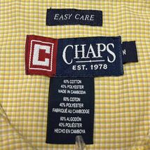 CHAPS チャップス 半袖ボタンダウンシャツ チェック M_画像7