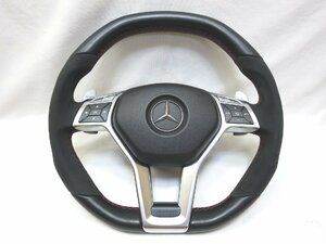  beautiful goods! CLA45 AMG W218 original alcantara leather steering gear steering wheel airbag cover W219 W212 W204 R172 W176 control number (W-SIV06)