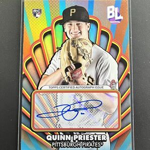 2024 Topps Big League Baseball Quinn Priester Pirates RC Auto MLBの画像1