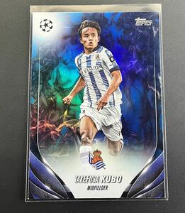 最新 2023-24 Topps UEFA Club Competitions Soccer Takefusa Kubo Real Sociedad 125枚限定 Blue Inferno 久保建英