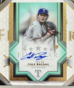 2023 Topps Five Star MLB Cole Ragans Rangers RC Auto 75枚限定 Aqua 直書きサイン FSA-CRA