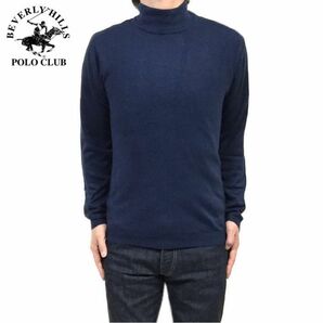 新品正規 Ｌ ビバリーヒルズポロクラブ BEVERLY HILLS POLO CLUB ハイネック カシミアタッチ セーター 薄手