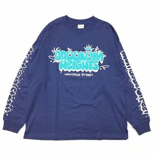 １点限り 新品 Ｍ ビッグシルエット ヘビーウエイト ロンＴ 長袖Ｔシャツ ブルックリン ストリート アメカジ ユニセックス