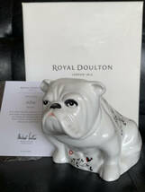 【廃盤品】ロイヤルドルトン アルフィー ブルドッグ Alfie Royal Doulton Bulldog 陶器置物 イギリス ★国内発送 ★送料無料_画像1