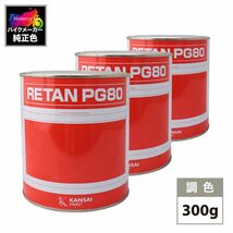 関西ペイント PG80 調色 ルノー 075 (バイク色) RENAULT ROUGE VIF カラーベース・下塗り300g（原液）セット（3コート）Z24_画像1
