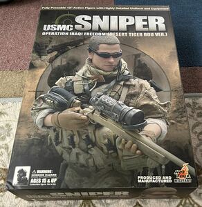 1/6 ホットトイズ　 U.S.M.C. Sniper Operation Iraqi Freedom Desert tiger BDU Version hot toys 