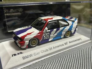 1/43 ミニチャンプス　BMW M3 E30 CCA カークラブ　オブ　アメリカ　30周年　minichamps car club of america 30th anniversary 