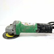 《L09075》HITACHI (日立工機) 100mm 電気ディスクグラインダ コード式 G10SP4 中古品【動作OK!】 ◆_画像1