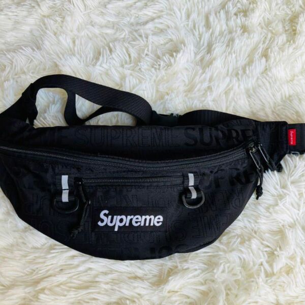 supreme waist bag 19ss cordura ボディバッグ　 ウエストバッグ シュプリーム ブラック　ショルダー