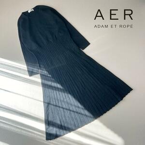 AER Adam et Rope плиссировать длинный вязаный One-piece flair 