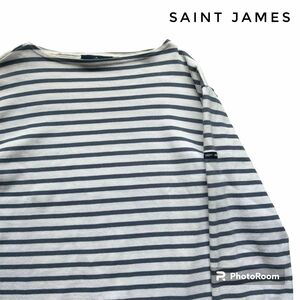 SAINT JAMESセントジェームス　バスクシャツ　ボーダーカットソー 古着