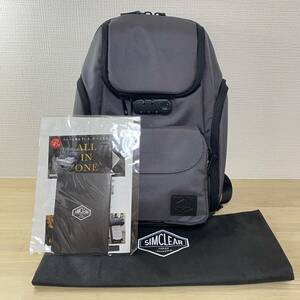 美品 シムクリア ツナグバッグ バックパック リュック ショルダー 2in1 PLUS 多機能 グレー TSUNAGU BAG 2in1+/TSB10 SIMCLEAR