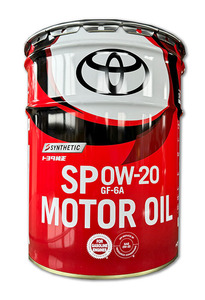 [ including carriage 14400 jpy ~] Toyota motor oil engine oil SP 0W-20 20L GF-6A[ all compound oil ]*