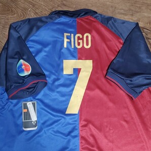 [値下げ交渉] 1999-2000 CENTENARIO 復刻 FCバルセロナ フィーゴ NIKE 検) 99 00 1899 100th REISSUE SHIRT FCB BARCELONA FIGO W/TAGS Y2K