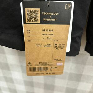 新品 THE NORTH FACE ベンチャージャケット XLマウンテンパーカー ジャケット 黒 ブラック 防水 撥水  防風 軽量 ノースフェイス の画像6