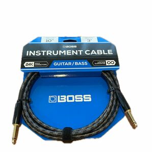 【新品】Boss instrument cable Guitar Bass シールドケーブル 3m