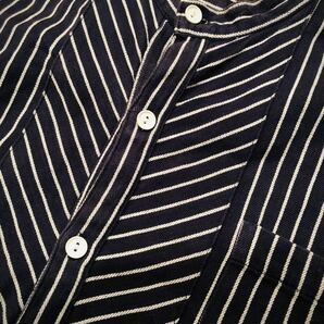 【希少 シルエット】 80s modAS skipper フィッシャーマン シャツ ユーロ ビンテージ ヴィンテージ 長袖シャツの画像3