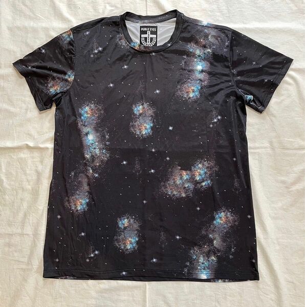 Tokyo under graund メンズ　S サイズ パブリックアイズ　宇宙　space 半袖Tシャツ　レディース 