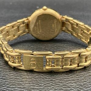 1円 Christian Dior クリスチャンディオール 3036 ゴールド クオーツ レディース 腕時計の画像6