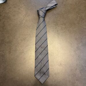 COMME CA/COMME CA/COMME CA コムサ コムサ コムサ ネクタイ レギャラータイ グレー 紺ストライプ