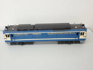 鉄道模型-39；(現状品・備品欠損） 電気機関車 EF65511 金属製 約2260ｇ 長さ；約40.5ｃｍ 　車輪幅；約3.3ｃｍ ★