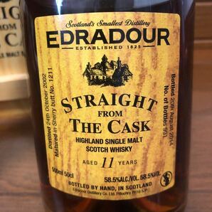 エドラダワー 11年 500ml ストレート フロム ザ カスク 2002年蒸留 専用木箱付 EDRADOUR STRAIGHT FROM THE CASKの画像3