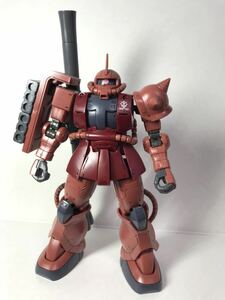 HG ジ・オリジン　シャア専用ザクⅡ 完成品 パチ組み　ジャンク　ガンプラ ザク2 バンダイ